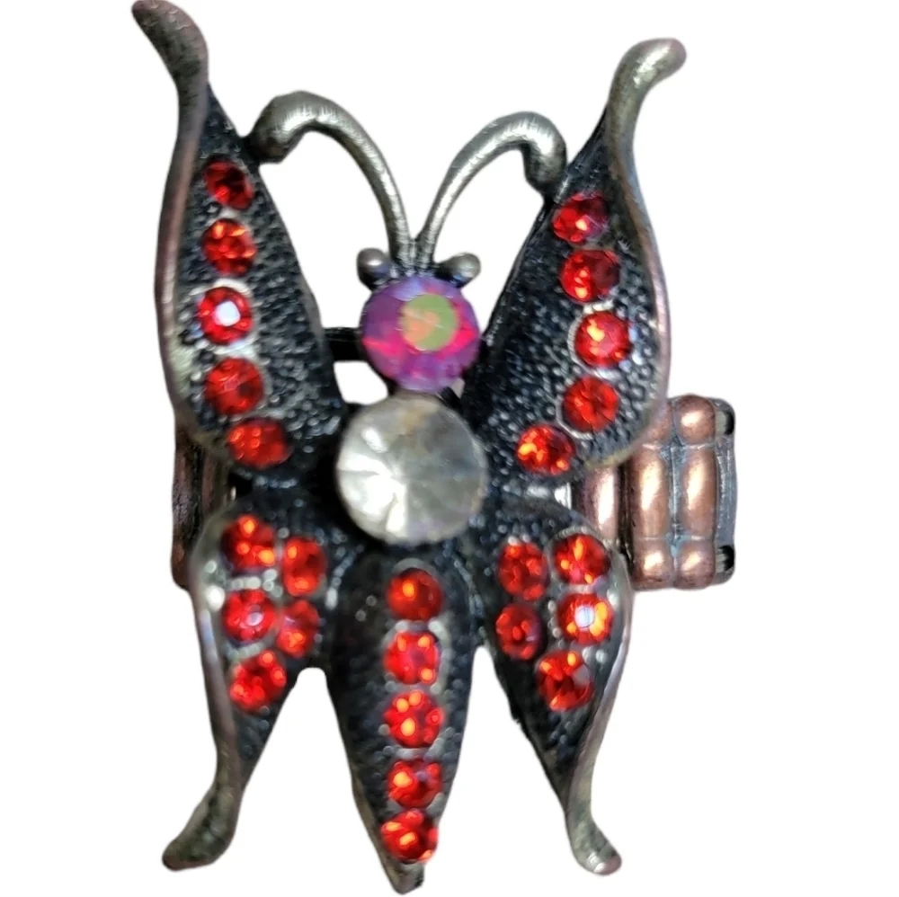 Red Butterfly Stretch Ring